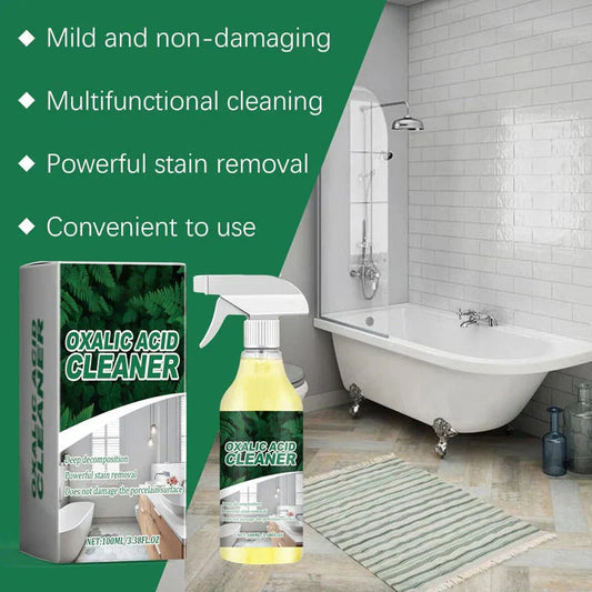 Oxalic Acid Cleaner Spray | Rust, Scale & Hard Water Stain Remover | Multi-Surface Cleaning Solution | Buy 1 Get 1 Free