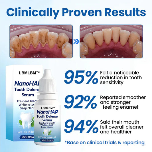 NanoHAP Tooth Defense Serum | Advanced Enamel Care, Fresh Breath & Daily Oral Protection | Buy 1 Get 1 Free