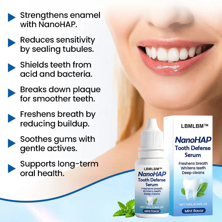 NanoHAP Tooth Defense Serum | Advanced Enamel Care, Fresh Breath & Daily Oral Protection | Buy 1 Get 1 Free