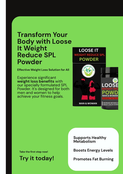 Loose It Weight Reduce SPL Powder – Herbal Weight Loss Supplement for Men & Women
