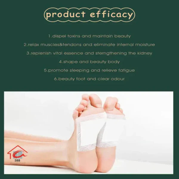 Premium Herbal Detox Foot Pads | Natural Overnight Cleansing & Relaxation | 20 Pads (Buy 1 Get 3 Free)
