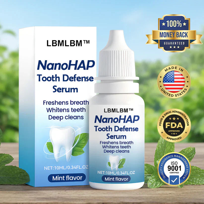 NanoHAP Tooth Defense Serum | Advanced Enamel Care, Fresh Breath & Daily Oral Protection | Buy 1 Get 1 Free