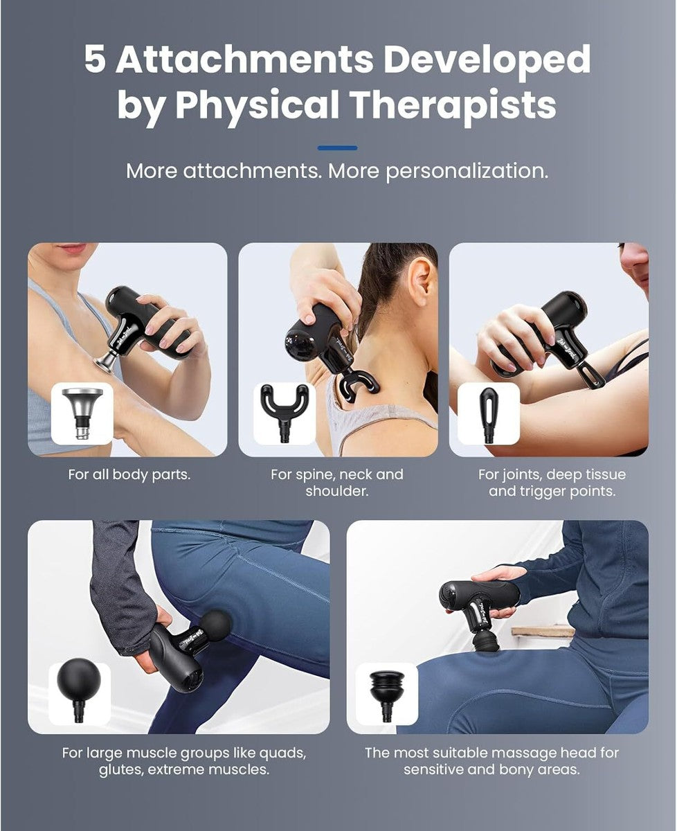 Massage Gun Deep Tissue, MINI Portable Muscle Massage30 Speeds