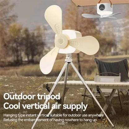 2-IN-1 PORTABLE CEILING FAN & LIGHT with Remote Control